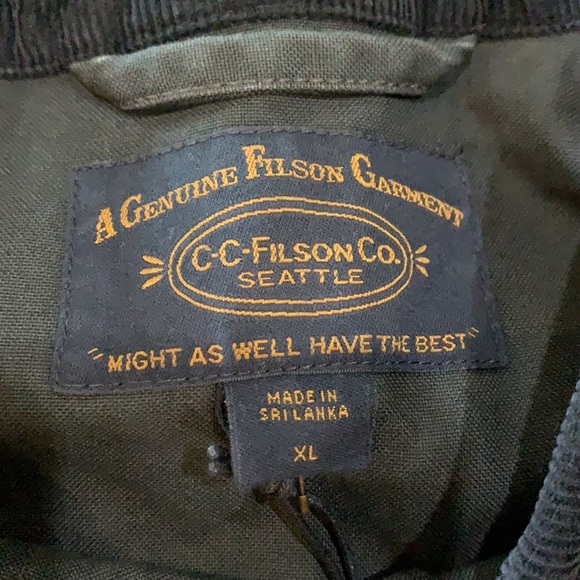 Filson Jackets & Coats Filson Mens Dry Tin Ranch Jacket Raven